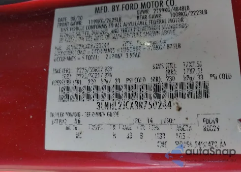 2011 Lincoln Mkz from USA, damaged, VIN 3LNHL2JCXBR750244